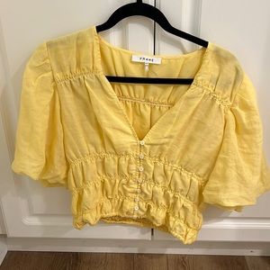 Frame button down V next beautiful blouse size Small